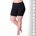 thumbnail image 3 of Rainbeau Curves Basic Compression Bike Short, Women's Plus Black 14/16, 3 of 4