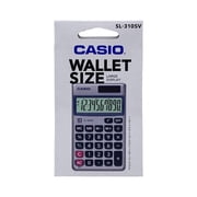 Casio SL-310SV Basic Calculator with 10 Digit Display and Protective Case