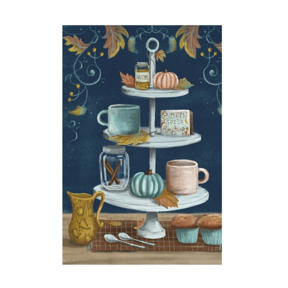 Canvas Wall Art - Christine Rotolo 'Pumpkin Spice 1' Wall Art for Living Room, Bedroom, or Office Décor by Trademark Fine Art - 12 x 19 Inches