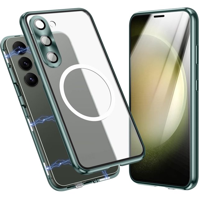 Étui pour Samsung Galaxy S23 Plus, Compatible avec Magsafe Protection Complète 360 Degrés Étui Magnétique