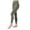 Deep Lichen, variant on Kadi Women's High Waisted 7/8 Length Legging with Side Pockets Medium Black