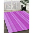 thumbnail image 2 of Ahgly Company Indoor Rectangle Patterned Fuchsia or Magenta Purple Area Rugs, 5' x 8', 2 of 6