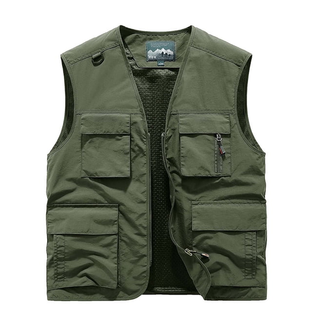 Jackets for Men Mens Work Clothes Jacket Solid Color Stand Collar Multiple Pockets Outdoor Sports Photography Leisure Coat
