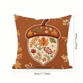 thumbnail image 3 of Yeciiwht Fall Pumpkin Maple Leaf Throw Pillow Cover – 18x18 inch Linen Cushion Case for Thanksgiving Sofa, Couch, Bed & Outdoor Decor, 3 of 6