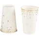 thumbnail image 5 of Vasos de papel para fiestas de confeti, paquete de 50 vasos de papel desechables de papel dorado, suministros y decoraciones para fiestas para niños, cumpleaños, bodas, despedidas de soltera, 5 of 5