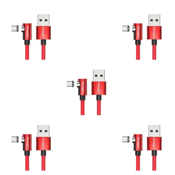 Inteprter Essager, Cable Micro USB para iPhone, Samsung, Android, teléfono móvil, Cable de carga rápida, Cable magnético, Cable USB Type2 NO2