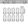 thumbnail image 2 of 10 Pack Replacement Stainless Steel Cutting Blades Double Sided For Hair Thinning Shears Trimming Tools, 2 of 2
