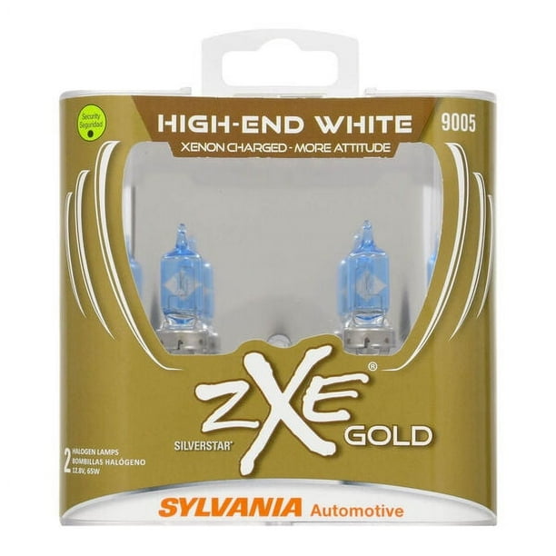Sylvania 9005 SilverStar zXe Gold Halogen Headlight Bulb, Pack of