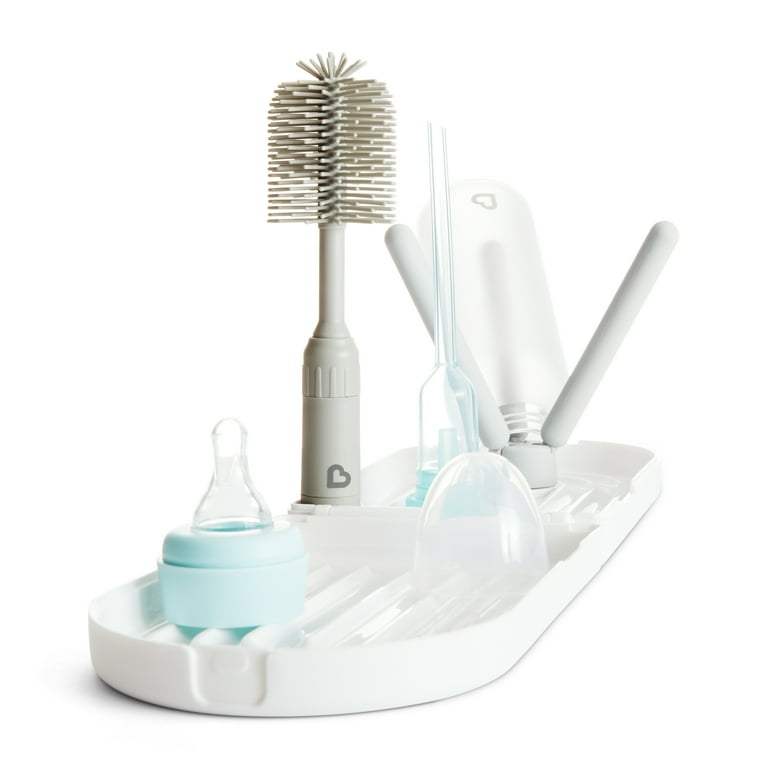 Portable Bottle Drying Rack with Brush photo 2