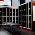 thumbnail image 5 of AdirOffice 72" Steel 2 Tier Large Metal Storage Locker w/2 Doors, Black, 5 of 7