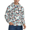 thumbnail image 2 of Sikiie Disco Ball Cherry With Bow Men's Hoodie, Essentials Hoodie, Sweatshirt, Pullover Hooded Sweatshirt for Men-Medium, 2 of 7