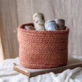 thumbnail image 3 of Cotton Rope Woven Basket Desktop Organizer, 3 of 10