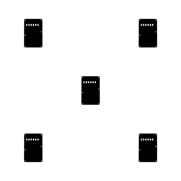 Advancent Cubierta de cavidad de trémolo de plástico Placa trasera resistente al desgaste Golpeador Accesorios de bricolaje Placa de rasguño Type2 NO2