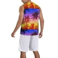 thumbnail image 5 of Easygdp Palm Trees at Sunset Men's Mesh Basketball Jersey Quick Drying Sleeveless Shirts Fitted Muscle Tank Tops Sport Round Neck T-Shirt - 4X-Large, 5 of 9