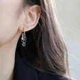 thumbnail image 3 of KDSJSXW Pearl Set Jewelry for Women New Black And Love Tassel Earrings Fashion Light Luxury Ear Clip Simple Gold Color Ladies Earrings Jewelry Pearl Earrings Studs Pearl Earings (Black,One Size), 3 of 5