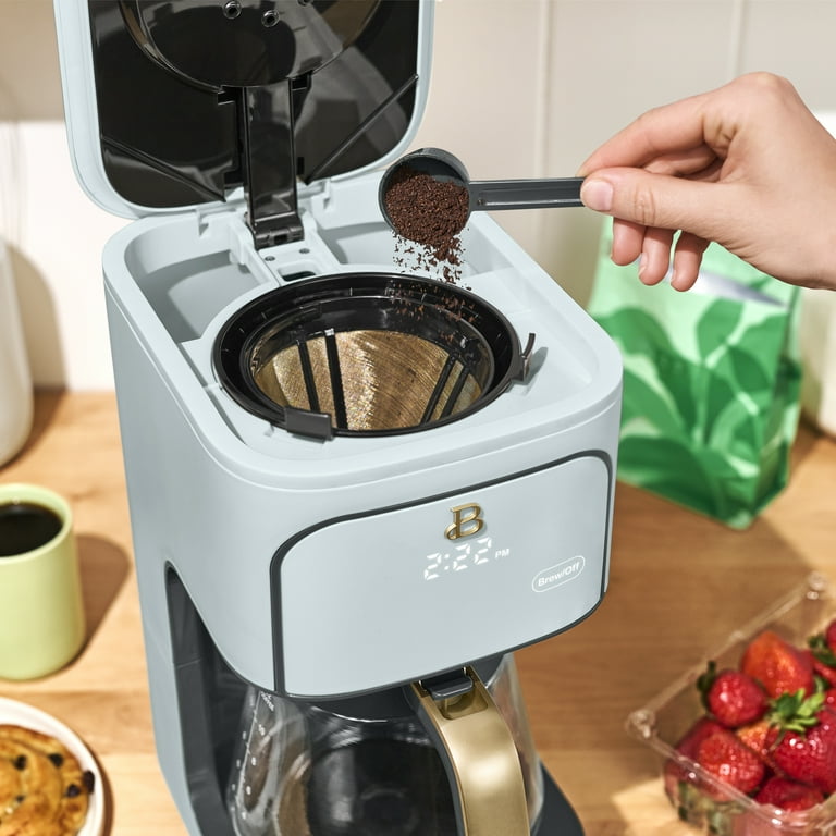 Beautiful 12-Cup Programmable Drip Coffee Maker, Hydrangea by Drew