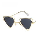 thumbnail image 3 of Gafas de sol retro con forma de triángulo y huecas, gafas de sol punk a la moda, gafas de sol con personalidad, 3 of 5