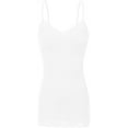 thumbnail image 3 of Bozzolo Women Junior & Plus Adjustable Spaghetti Strap Lace Trim Tunic Tank Top Camisoles, 3 of 5