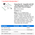 thumbnail image 2 of Timing Chain Kit - Compatible with 2007 - 2012 Mini Cooper S Clubman 1.6L 4-Cylinder DOHC Turbo N14 Engines 2008 2009 2010 2011, 2 of 2