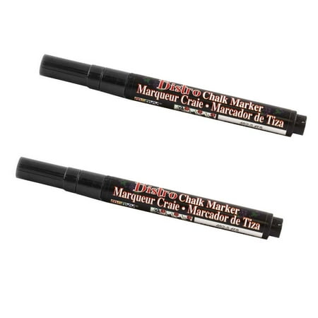 UPC: 0842497170640 | Marvy Uchida Fine Point Chalk Markers Black 2/Pack