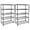 Black, variant on HealSmart Heavy Duty 5-Shelf Shelving Unit, 29"" D x 14"" W x 61"" H, 5 Tier, Black (HKSHLF29146105GX2V1)