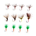 thumbnail image 4 of 12 Piezas Señuelos de Pesca con Mosca, Cebos de Pesca con Estuche de Transporte Señuelos Artificiales con Ganchos para Suministros de Pesca de Pargo, 4 of 8