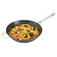 thumbnail image 4 of Infuse 14in Nonstick Carbon Steel Open Wok with Stainless Steel Stick and Assist Handle, 4 of 4
