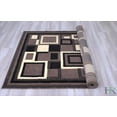 thumbnail image 6 of Handcraft Rugs-Modern Contemporary Living Room Rugs-Abstract Carpet with Geometric Pattern-Khaki/Black/White/Ivory 8x10 Feet, 6 of 7