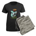 thumbnail image 5 of CafePress - Card Shark Women's Dark Pajamas - Women's Short Sleeve Print T-Shirt and Pants Dark Cotton Pajama Set, 5 of 7