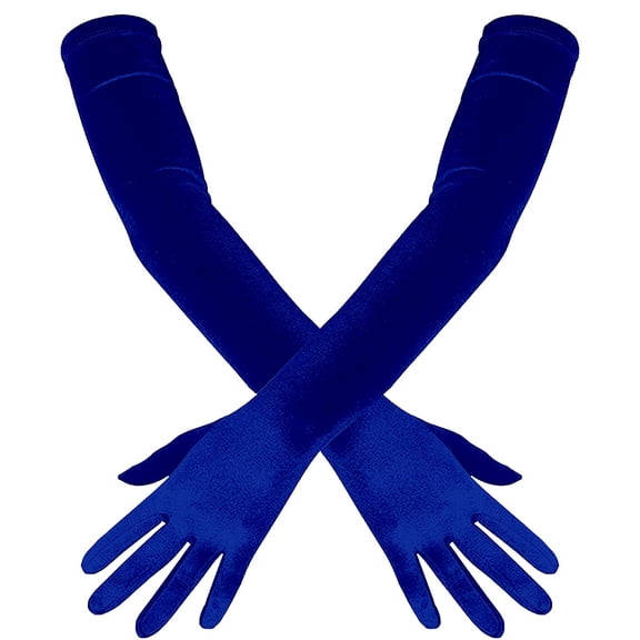 Clearance Under $5 | 1 Pair Long Satin Gloves, 1920s Opera Length Formal Gloves for Women