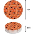 thumbnail image 1 of FMSHPON Halloween Bat Set of 4 Round Coaster for Drinks, Absorbent Ceramic Stone Coasters Cup Mat with Cork Base for Home Kitchen Room Coffee Table Bar Decor, 1 of 6