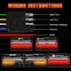 thumbnail image 4 of Fiudx Luces Traseras Led Universales para Automóviles: Diseño de Espina de Pescado de 100 Cm, Luces de Freno Intermitentes de 12 V/24 V con Luces Direccionales Fluidas, Visibilidad Mejorada En Rojo y, 4 of 6