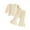 Beige, variant on Fsqjgq Baby Girl Clothes Toddler Girls Fall Winter Bell-Bottoms Outfits Long Puff Sleeve Sweatshirt Tops and Flare Pants 2pcs Clothing Sets 2-3 Years