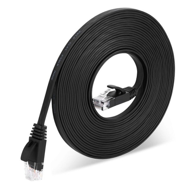 Cat6 Ethernet Cable Flat 15m RJ45 Patch Cable 250MHz For Routers And Modems