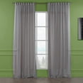 thumbnail image 6 of 3S Brother's Grey Linen Look Extra Long Set of 2 Panels Sheer Curtains Rod Pocket & Back Tab Home Décor Window Custom Made Drapes 10-30 Ft. Long -Made in Turkey Each Panel (52"W x 144"L), 6 of 6