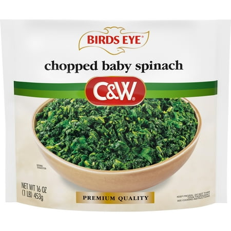 Birds Eye C&W Chopped Baby Spinach, Frozen Spinach, 16 oz (Frozen)