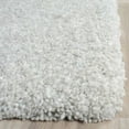 thumbnail image 5 of SAFAVIEH Ultimate Atanas Solid Plush Polyester Shag Area Rug, Silver/Ivory, 8' x 10', 5 of 5