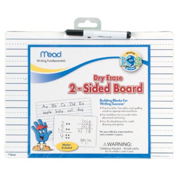 Mead Early Learning 2Sided Dry Erase Activity Board