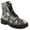 Black, variant on SUGAR Womens Black Floral Lace-Up Front Stitch Detailing Cushioned Kaedy Round Toe Block Heel Zip-Up Combat Boots 9 M