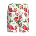 thumbnail image 4 of Picia Strawberry1 Pajama Shorts for Men, Men's Pajama Bottoms, Sleepwear,Short Pajama Pants-4X-Large, 4 of 9