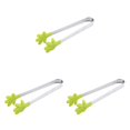 thumbnail image 4 of Pinzas para Alimentos Bearachild en Forma de Mano Silicona Acero Inoxidable Verde, 4 of 6