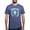 Heather Blue, variant on - Sigma Chi Flag Colored T Shirt - Mens Tri-blend T-Shirt
