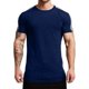 thumbnail image 1 of playera de entrenamiento de manga corta esencial para hombre, camisetas casuales para gimnasio, entrenamiento, trotar marino G marino G Xishao ropa, 1 of 2