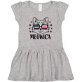 thumbnail image 3 of Inktastic 4th of July Meowica Cat in Flag Sunglasses Girls Toddler Dress, 3 of 5