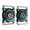 Black/Green, variant on SENHAWK 2 Pack IPX8 Waterproof AirTag Dog Collar Holder, 4-Screw Lock Removable Metal Loop Case, Compatible with Apple AirTag, Fits 1.2" Collars for Dog Cat