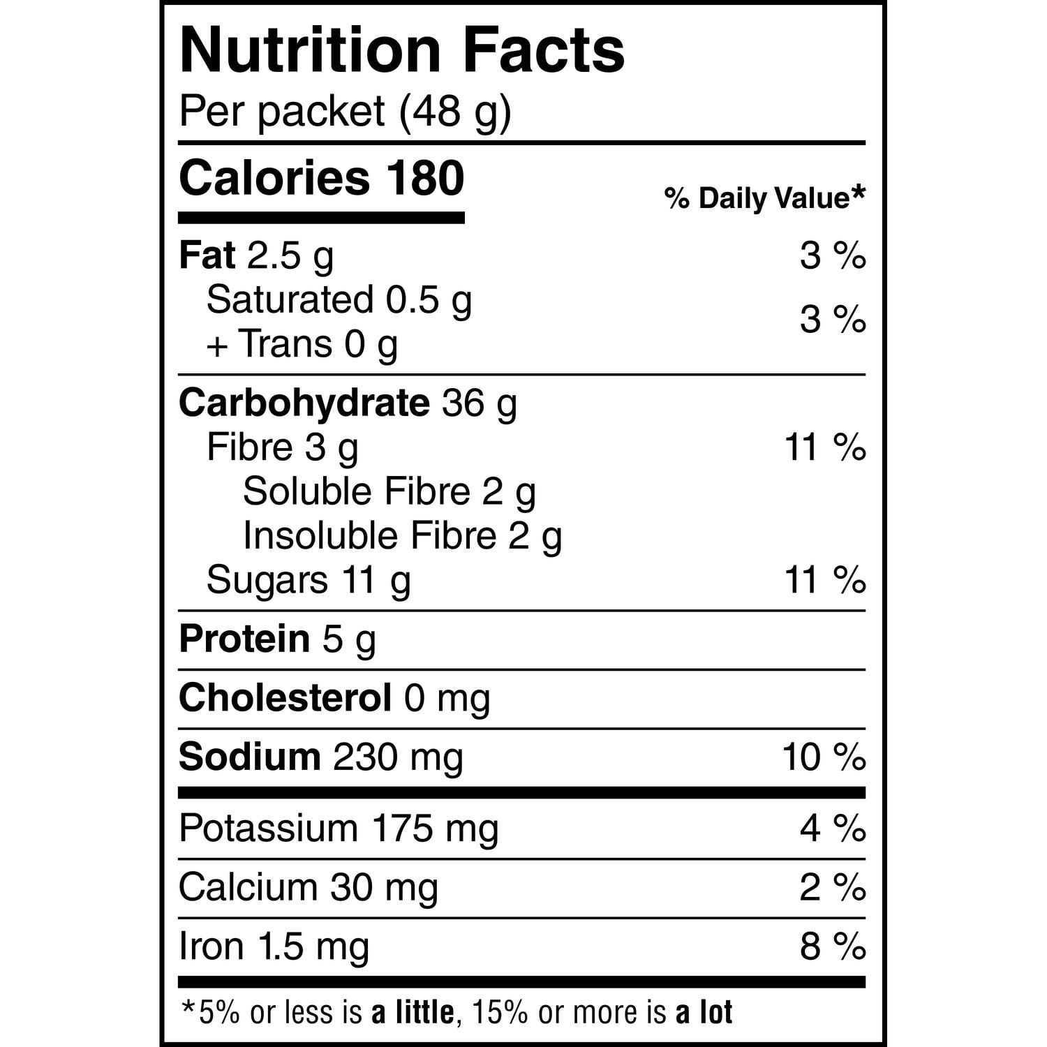 Quaker Gruau coupe épointée à cuisson rapide Cassonade et cannelle