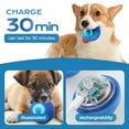 thumbnail image 3 of Thelifeh Smart Jumping Ball Dog Toy, Smart Jumping Ball For Dogs, Viral Shaky Ball Toy For Dogs Boredom Relief, Interactive Automatic Rolling Ball With Lights For Endless Playtime, Blue, 3 of 8