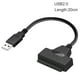 thumbnail image 2 of Cable adaptador HDD SATA 3 a USB Cable adaptador SSD Cable convertidor de disco de controlador duro de 2,5 pulgadas con 22 pines, USB 2.0 Scienceny EL2148-01B, 2 of 2