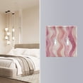 thumbnail image 4 of Yayeee Toggle Light Switch Wall Plate 2-Gang 4.56"x4.48" Decorative Outlet Cover, Soft Brown Pattern, 4 of 7