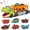 Green & Orange, variant on JoyStone Dinosaur Truck Toy, 17 Inch Transport Carrier with Lights, Sounds & Mist Spray, Includes 6 Dinosaur Cars, Gift for Kids Ages 3-7